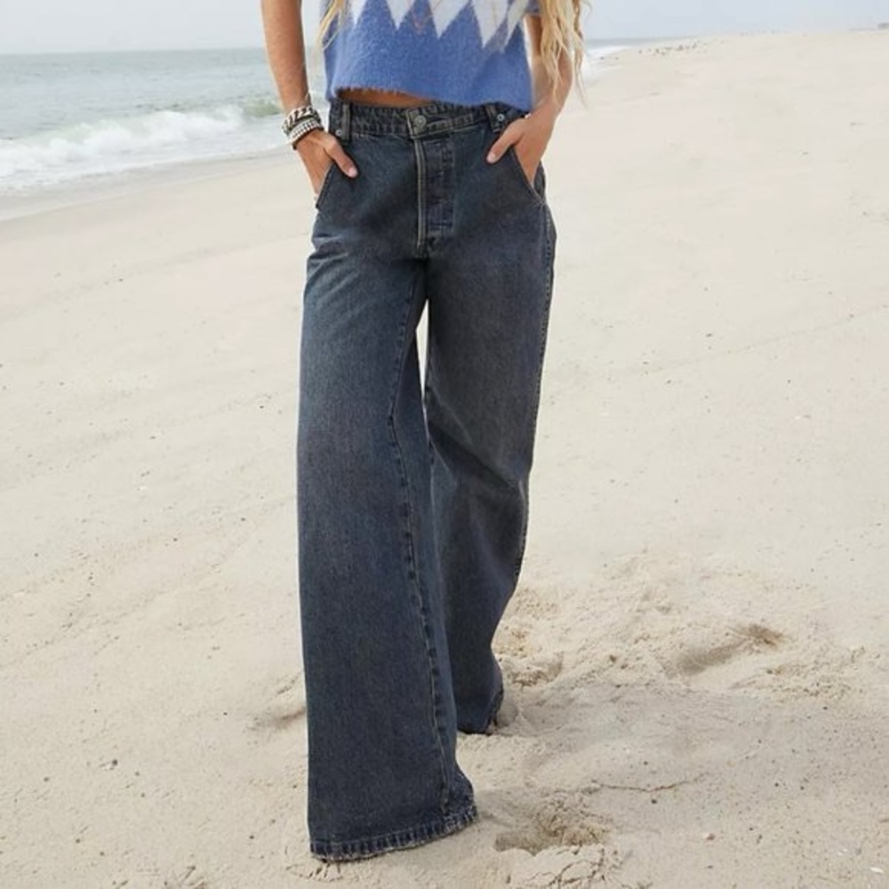 COPY - Free People Lakefield Slouchy Denim Jeans size 27
